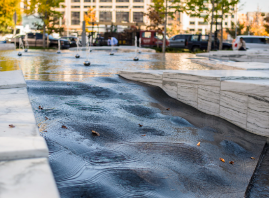 Water as a Design Element in Gustafson’s Work